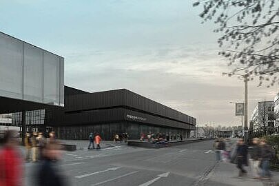 Rendering: Bechter Zaffignani Multifunktionshalle 1 nach Modernisierung